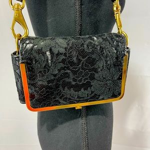 Authentic leather Givenchy clutch w strap